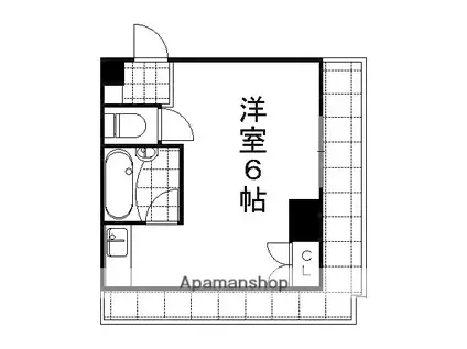 ルミエール末広(ワンルーム/4階)の間取り写真
