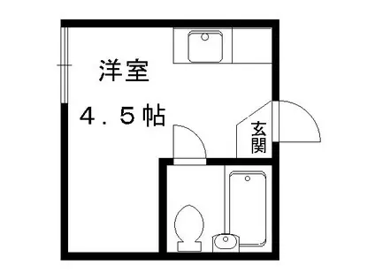 メゾン鷹ケ峰(ワンルーム/3階)の間取り写真