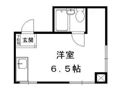 メゾン鷹ケ峰(ワンルーム/3階)の間取り写真