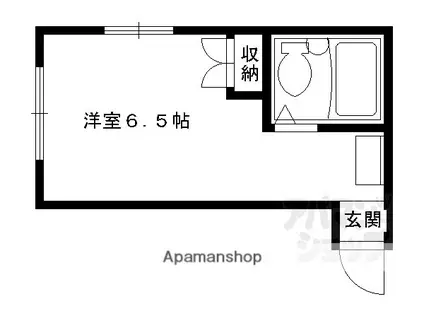 聚楽第マンション(ワンルーム/3階)の間取り写真