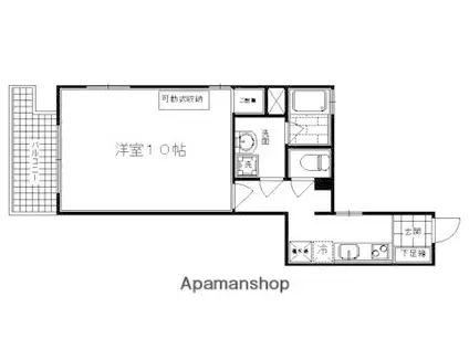 アクアレリスト今出川(1K/3階)の間取り写真