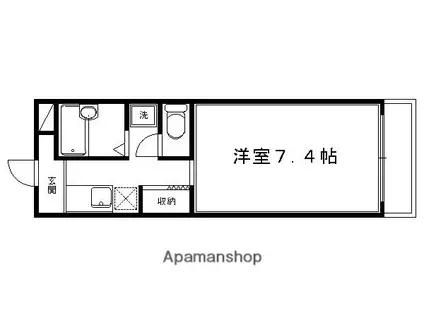 サンクレスト(1K/1階)の間取り写真