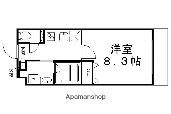 セレッソ長者町(1K/1階)の間取り写真