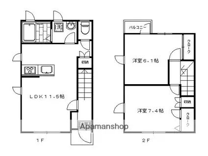 MS福王子(2LDK)の間取り写真