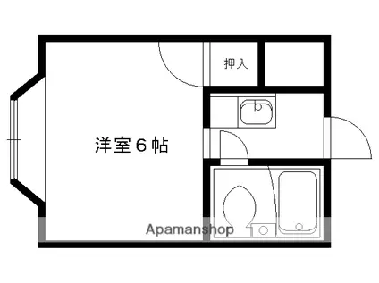 プティメゾン下鴨(1K/1階)の間取り写真