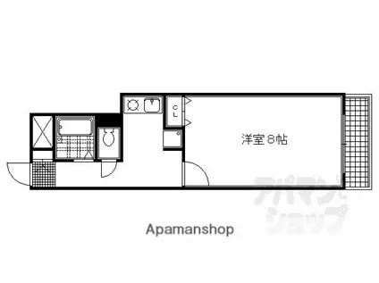 ユーピーディービル(1K/2階)の間取り写真