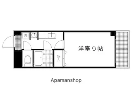 ウエストコート智恵光院(1K/4階)の間取り写真