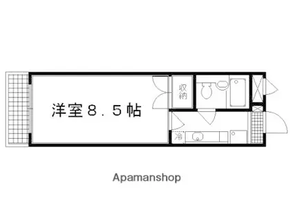 CASAコンソール(1K/2階)の間取り写真