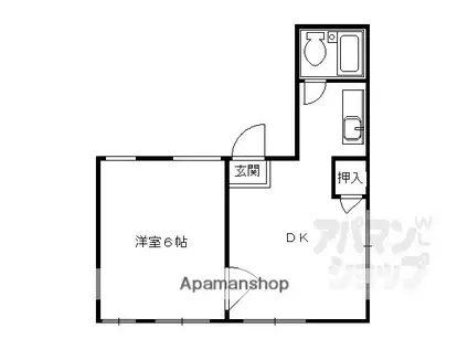 メゾンワイズ(1DK/3階)の間取り写真