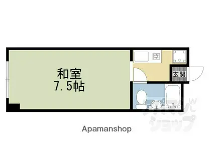 セントガーデン(1K/4階)の間取り写真