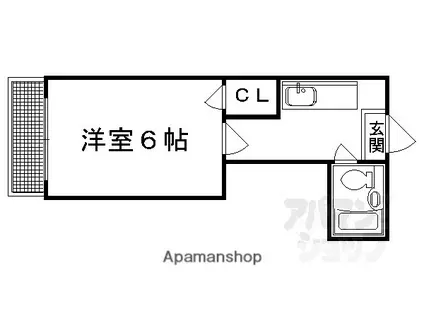 NNHOUSE(1K/3階)の間取り写真