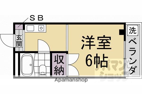 インプレス金閣(1K/3階)の間取り写真