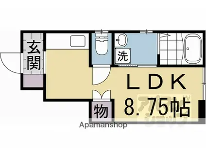レジデンスNAKAMURA(1DK/1階)の間取り写真