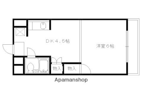紫野西藤ノ森町マンション(1DK/1階)の間取り写真