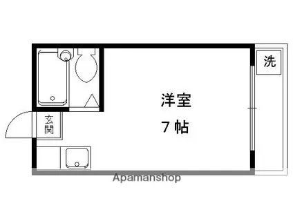 スイング岡崎(ワンルーム/3階)の間取り写真