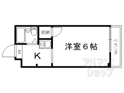 メゾン大山(1K/1階)の間取り写真