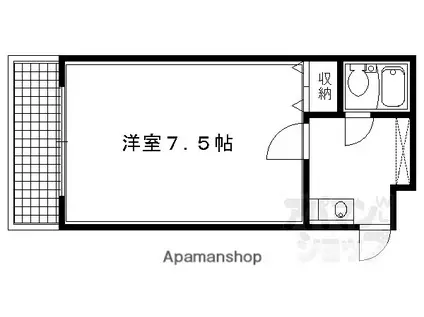 アーバンレジデンス神山台(1K/3階)の間取り写真