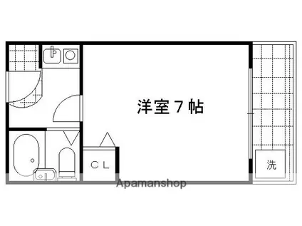 リエール北野(1K/2階)の間取り写真