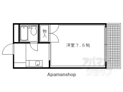 メゾン・ジョアパートI(1K/2階)の間取り写真