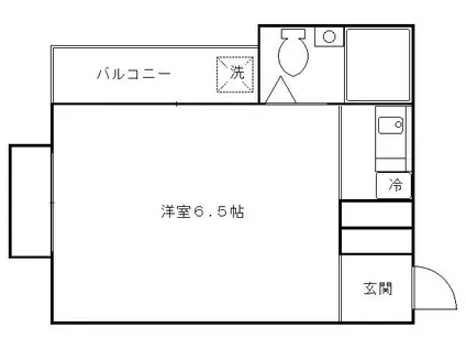 クロール二条(ワンルーム/4階)の間取り写真