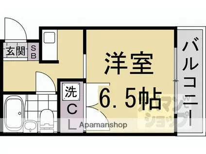 ユニオン室町(1K/3階)の間取り写真