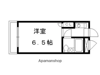 CASA510(1K/3階)の間取り写真
