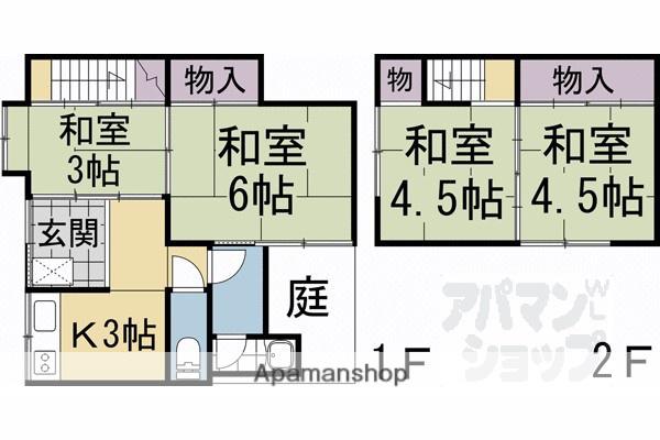 五辻町貸家58ー28(4K)の間取り写真