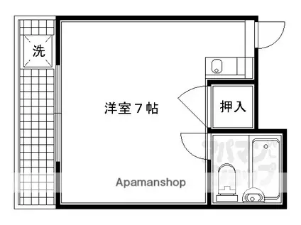 ハイツナカムラ(ワンルーム/3階)の間取り写真