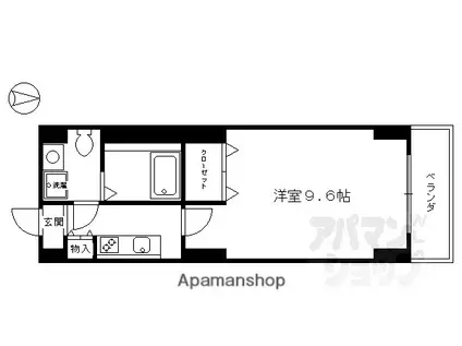 プリモフィオーレ室町(1K/5階)の間取り写真