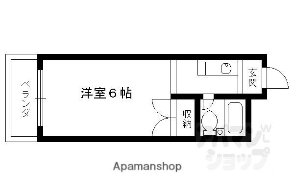 聖倖マンション(1K/1階)の間取り写真