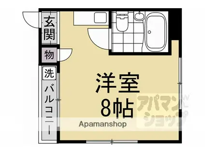 GRACE HISA(ワンルーム/2階)の間取り写真