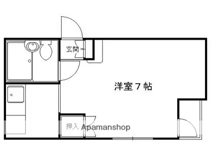 サンフラワー御幸町(1K/5階)の間取り写真