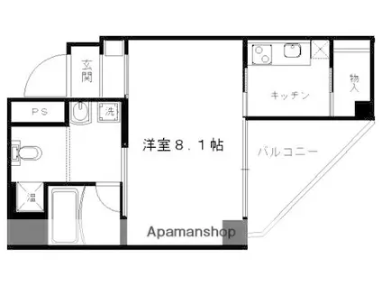 KEISEIGHT(1K/8階)の間取り写真