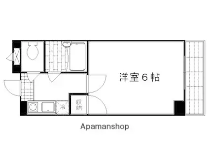 レ・タン・ドゥ・ラ・メール・CKV(1K/8階)の間取り写真
