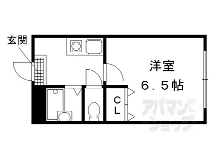 VIVACE六地蔵(1K/3階)の間取り写真