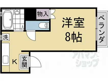 メゾン・ド・リジェール(1K/1階)の間取り写真