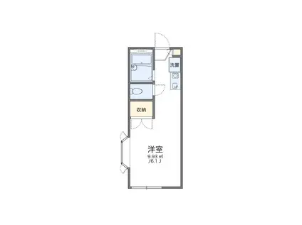 レオパレス音羽沢(1K/2階)の間取り写真