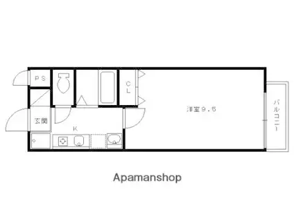 ジャム・アンクル(1K/2階)の間取り写真