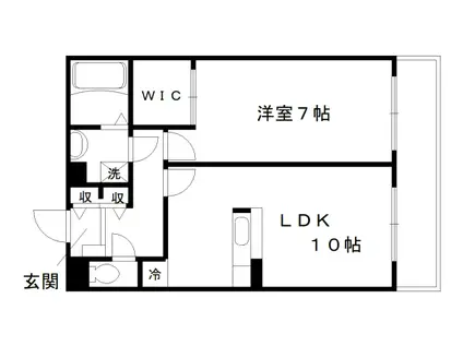 グレイス・シェーネ(1LDK/1階)の間取り写真