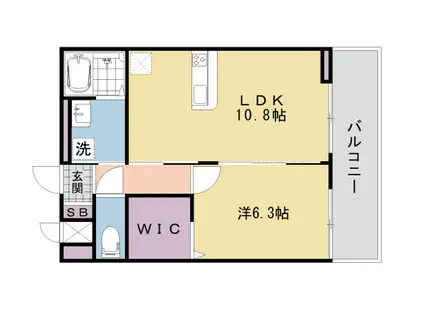 プレッソ・ロート2(1LDK/3階)の間取り写真