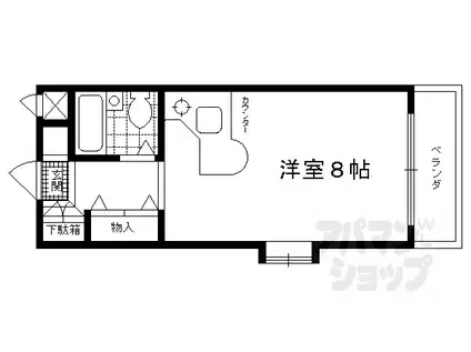 メゾン・ド・ルフレ(ワンルーム/3階)の間取り写真