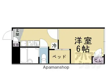 レオパレス石塚(1K/2階)の間取り写真