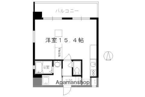 ファインエレガンスビル(ワンルーム/8階)の間取り写真