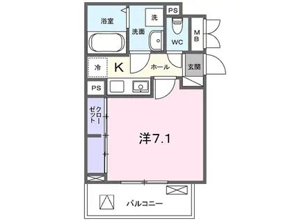 FORZADKⅢ(1K/3階)の間取り写真