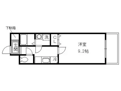 メゾン・ヴィーナス(1K/7階)の間取り写真