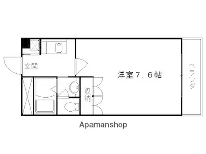 リヴィエール(1K/3階)の間取り写真