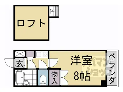 メゾンセレクト(1K/2階)の間取り写真