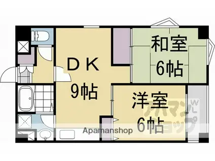 EXEII(2LDK/3階)の間取り写真