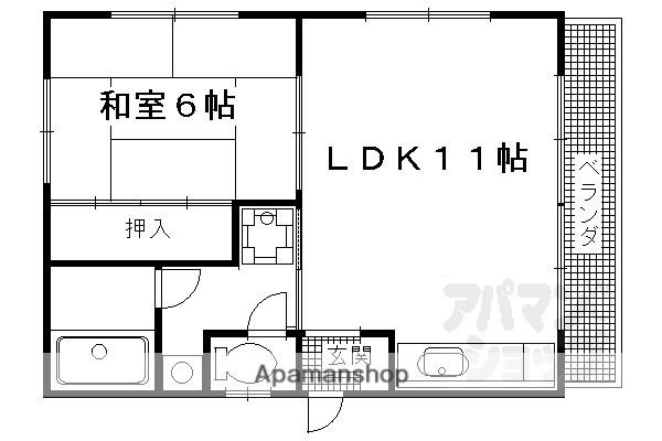 プチメゾン(1LDK/2階)の間取り写真