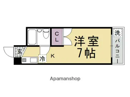 エルモハイツ(1K/2階)の間取り写真